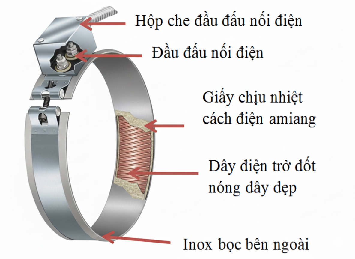 ảnh cấu tạo vòng nhiệt