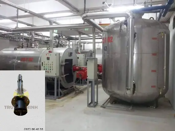 Bồn dầu dùng điện trở truyền nhiệt