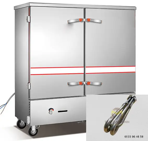 Tủ nấu cơm dùng điện trở 9kw của Nhiệt Trường Minh