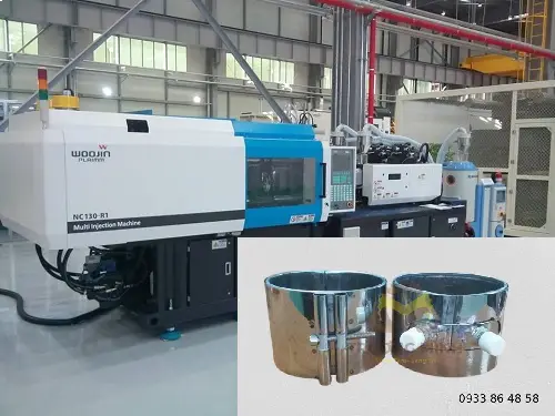 Máy ép nhựa dùng Điện trở nhiệt vòng inox ra ốc 220V 1200W