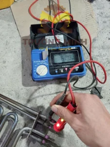 Đo cách điện điện trở Sauna